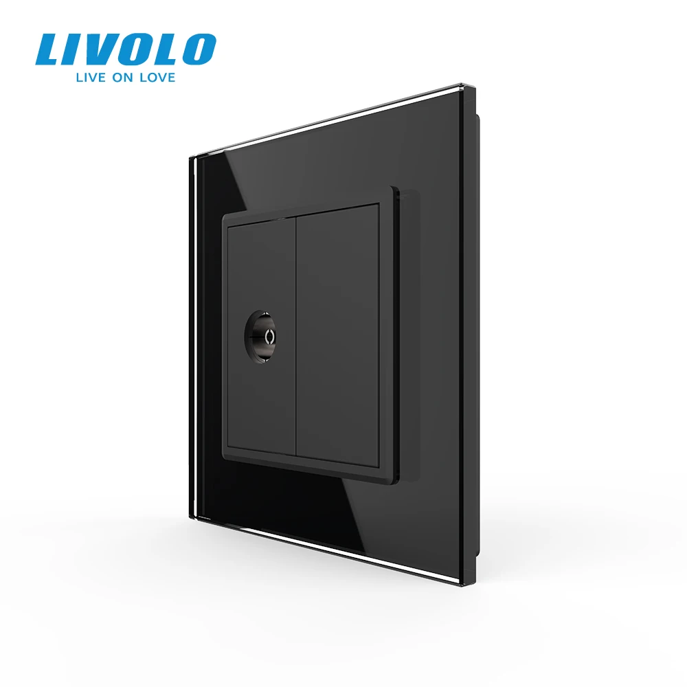 Розничная/оптовая продажа 4 цвета прозрачная стеклянная панель Livolo 1