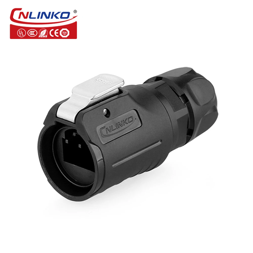 M16 RJ45 Кабельный разъем IP65 водонепроницаемый 8P8C ethernet светодиодный дисплей