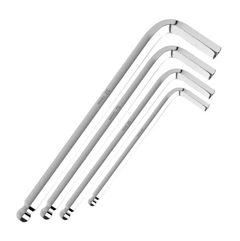 

1pc Hex Key S2 Allen Wrench Key Double Head Hexagon Allen Spanner 4mm 5mm 6mm 8mm 10mm 12mm 14mm