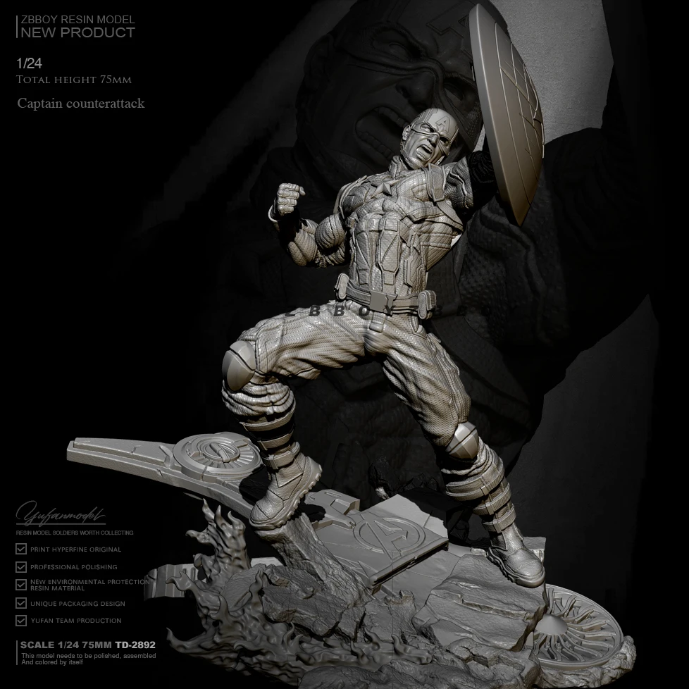

1/24 Resin model kits DIY figure self-assembled TD-2892