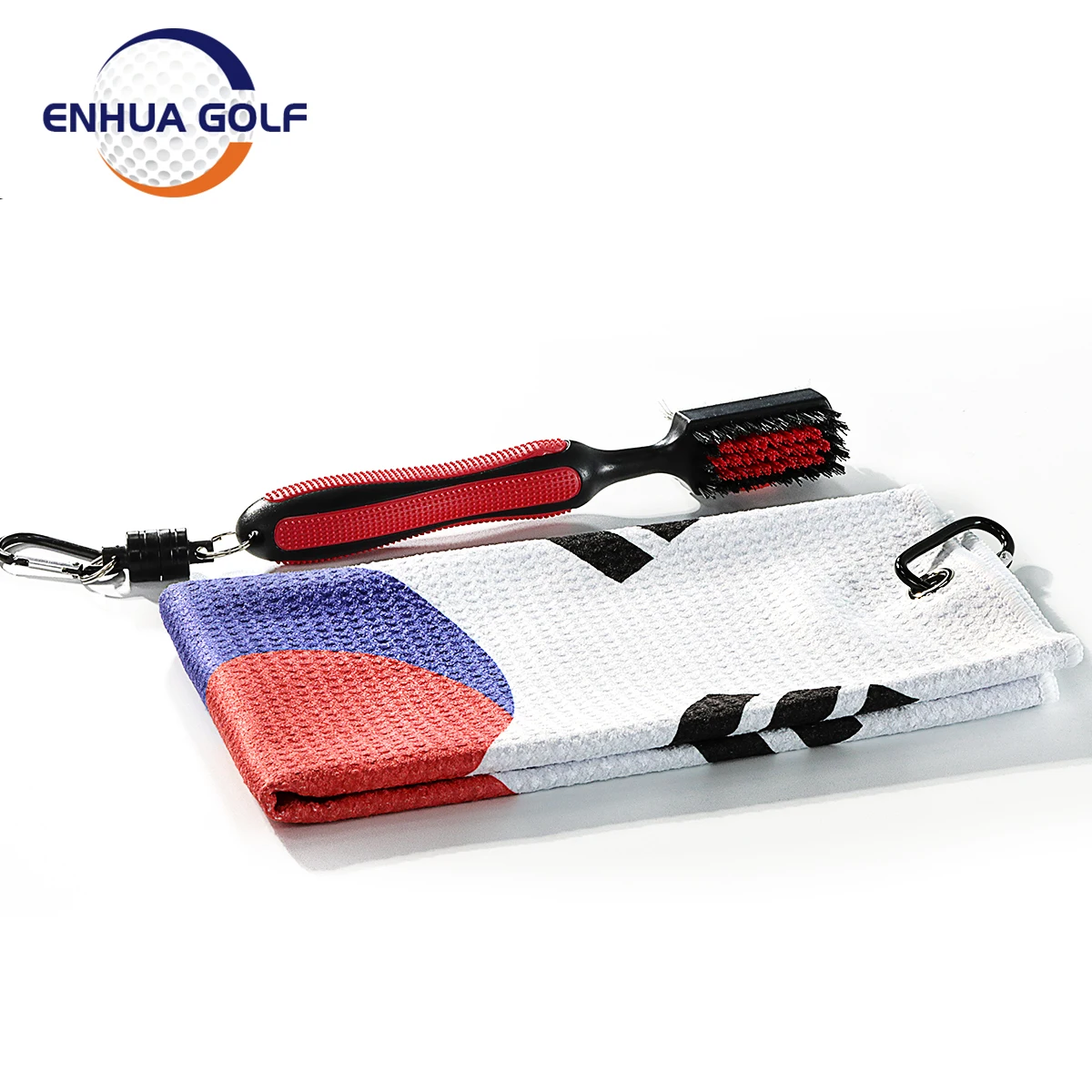 

Korea Flag Golf Towel+Golf Club Groove Cleaner Brush