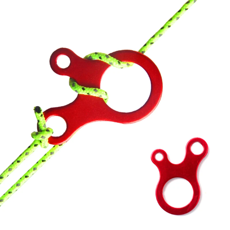

5pcs/lot Camping Tent Cord Rope Fastener Guy Line Runner Carabiner Hook Hanger Tightener Tent Accessories