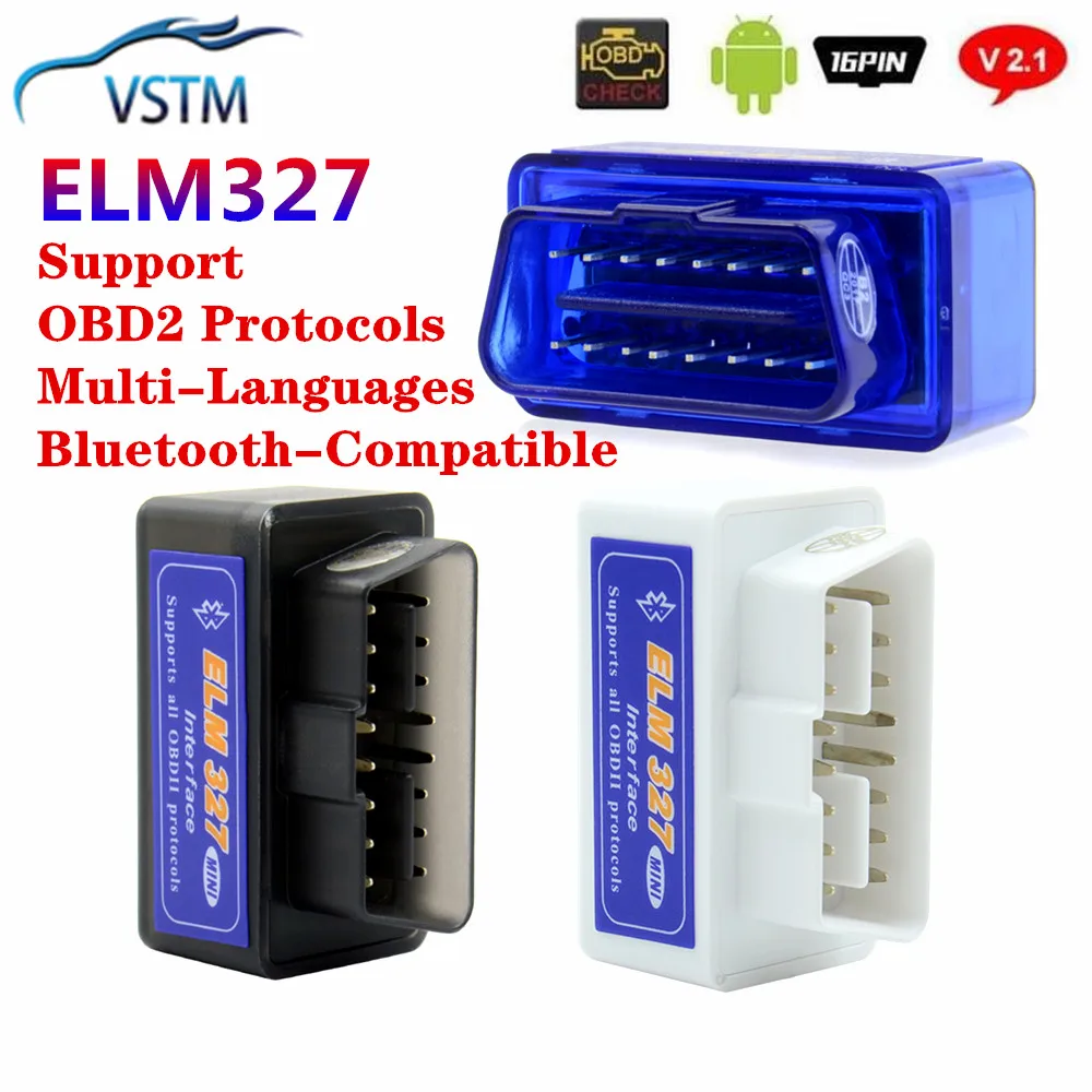 Автомобильный адаптер для протоколов ODB2 OBDII ELM327 Bluetooth V2.1 автомобильный
