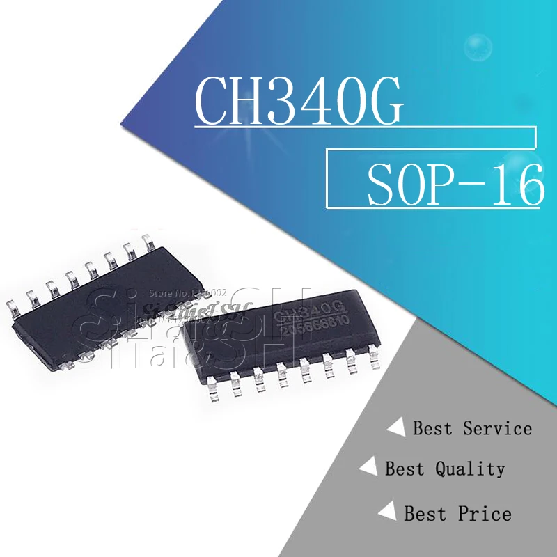 5PCS CH340G SOP16 340G SOP-16 CH340 SOP Original IC R3 Board Free USB Cable Serial Chip | Электронные компоненты и