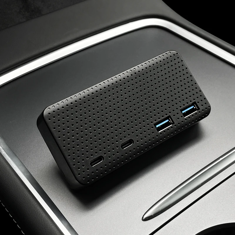 

Для 2021 Tesla Model3 / Y HUB Tesla Model 3 Аксессуары USB разветвитель док-станция скорость макс. быстрое зарядное устройство