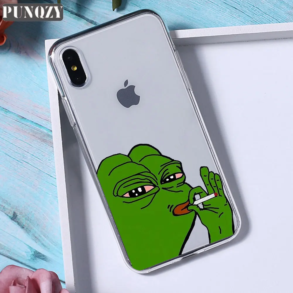 TPU A387 Забавный чехол для телефона Pepe The Frog Happy Cry fees Good Man для iPhone 11 pro max 6 6S 8 7 Plus 5 5S X XR XS MAX силиконовый чехол из ТПУ - Цвет: TPU A387