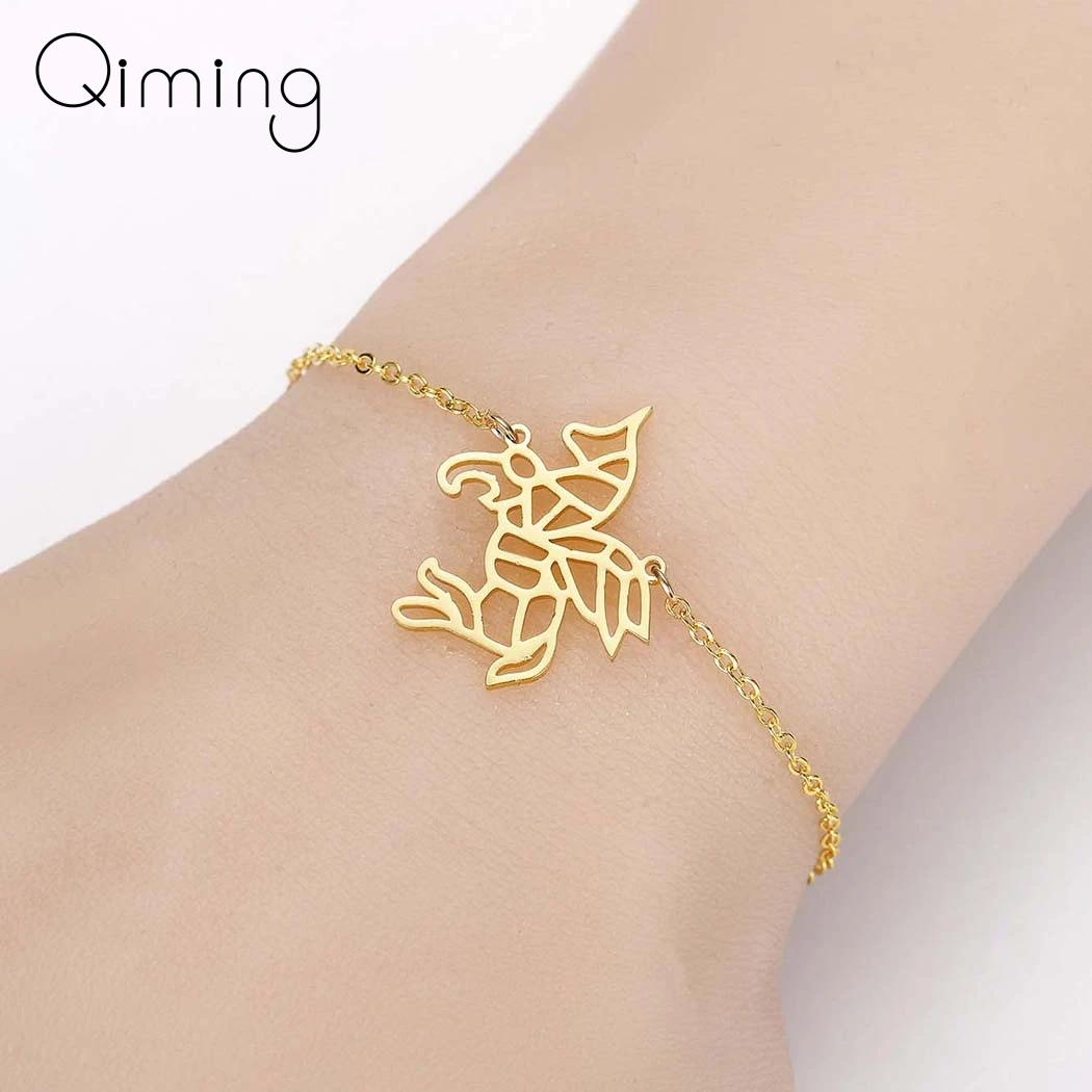 Модный браслет с животным единорогом модные браслеты из нержавеющей стали для