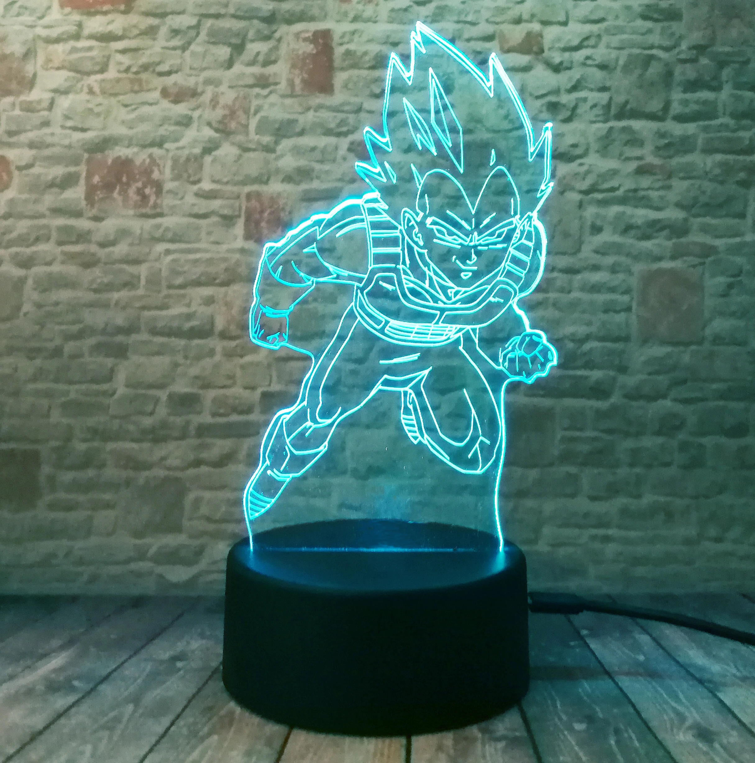 Креативный светодиодный светильник Dragon Ball Z Evolution 7 с цветным градиентом иллюзия