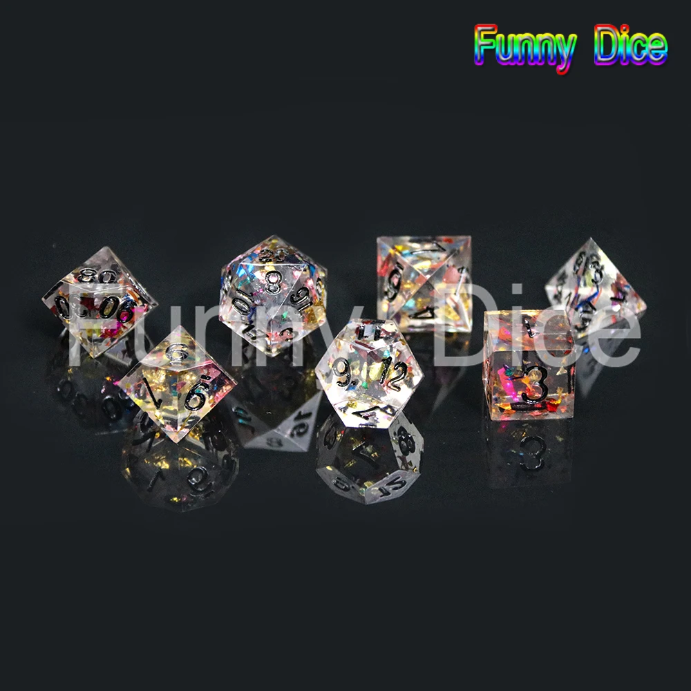 Высший сорт ручной работы Красочные острые края и красивые кости набор 7