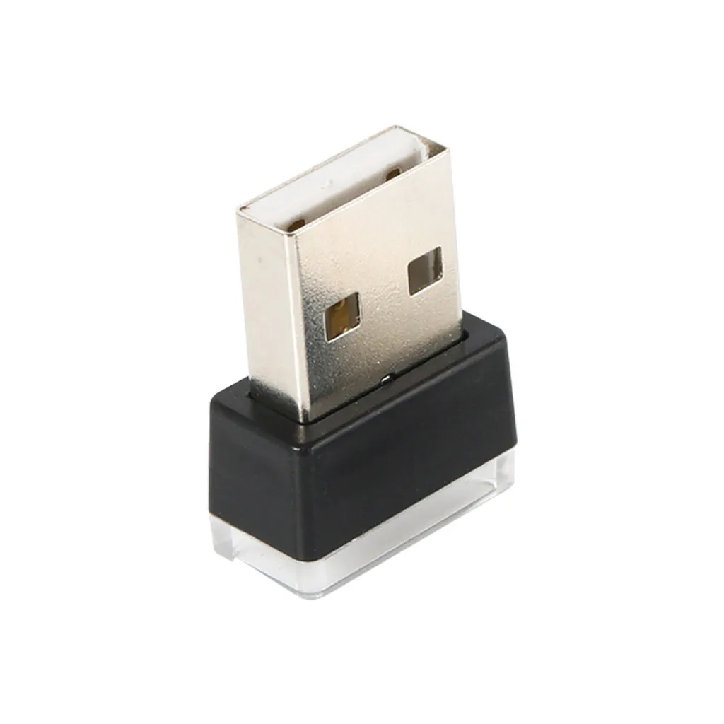 Миниатюрный USB-светильник неоновая Светодиодная лампа для салона автомобиля
