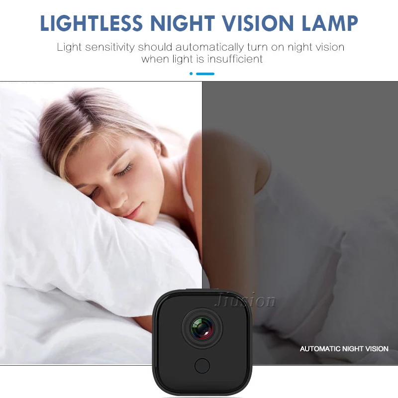 Миниатюрная Wi Fi камера потайная маленькая ночного видения для домашнего