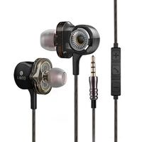 studio earphone hi res wired earbud audiophile hifi coaxial audio cable with mic high fidelity hybrid multi driver headphones