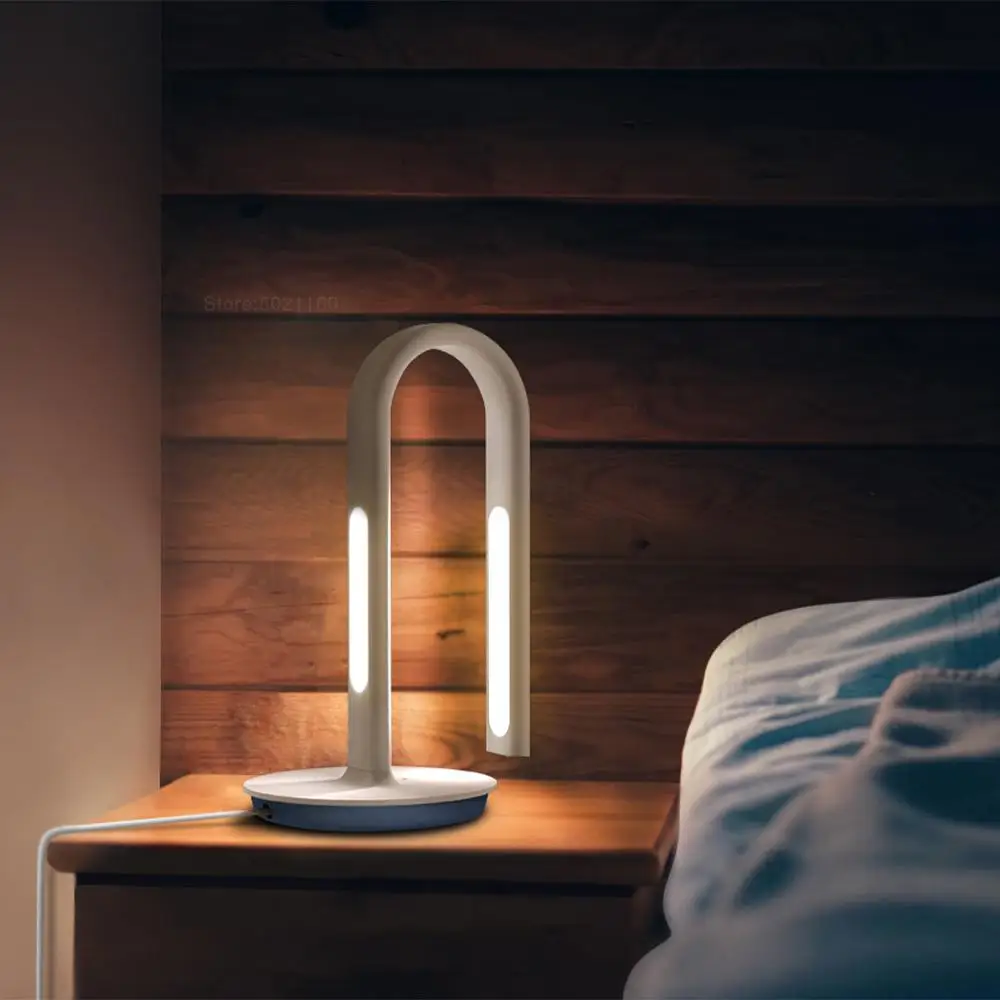 XIAOMI MIJIA Philips настольная лампа 2S светодиодный смарт-настольная лампа изгиб Студенческая лампа офисная настольная светильник для спальни ночной Светильник приложение Прикроватный ночной свет Лампа Лупы