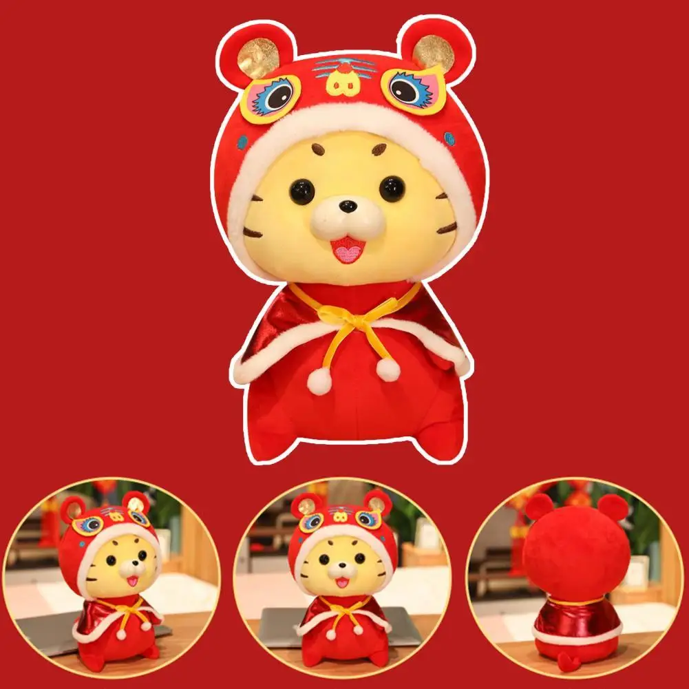 

Anti-split Delicate No Deformation Sofa Window Decoration New Year Red Tiger Toy Tiger Mascot Doll Company Event Gift