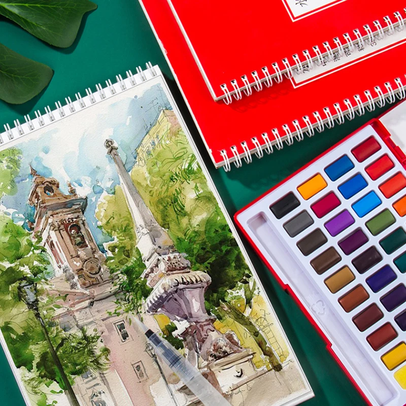 Профессиональная Акварельная бумага/книга FABER CASTELL 16K/8K 230/300 г/м² 20 листов цветная