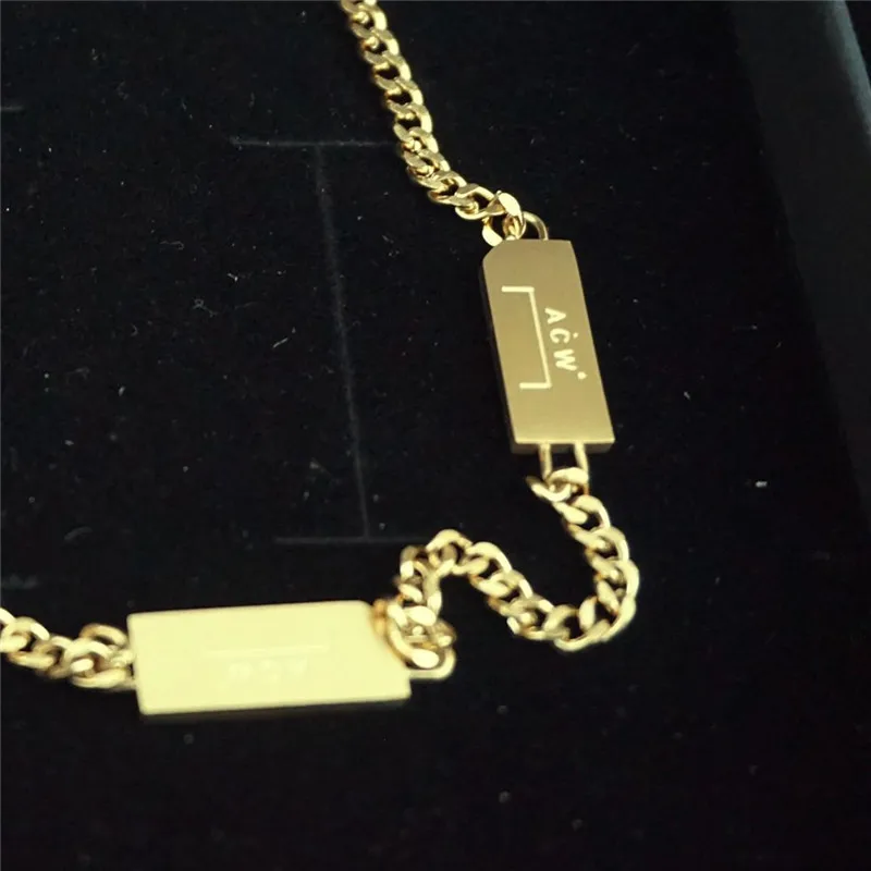 2020 холодной стены * ожерелья для мужчин женщин Золотой ACW ожерелье высокого