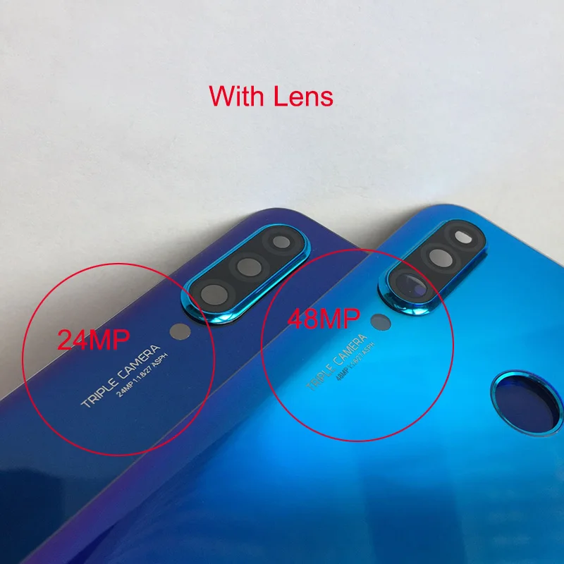 Задняя крышка батарейного отсека для Huawei P30 Lite Nova 4e стеклянная панель чехол