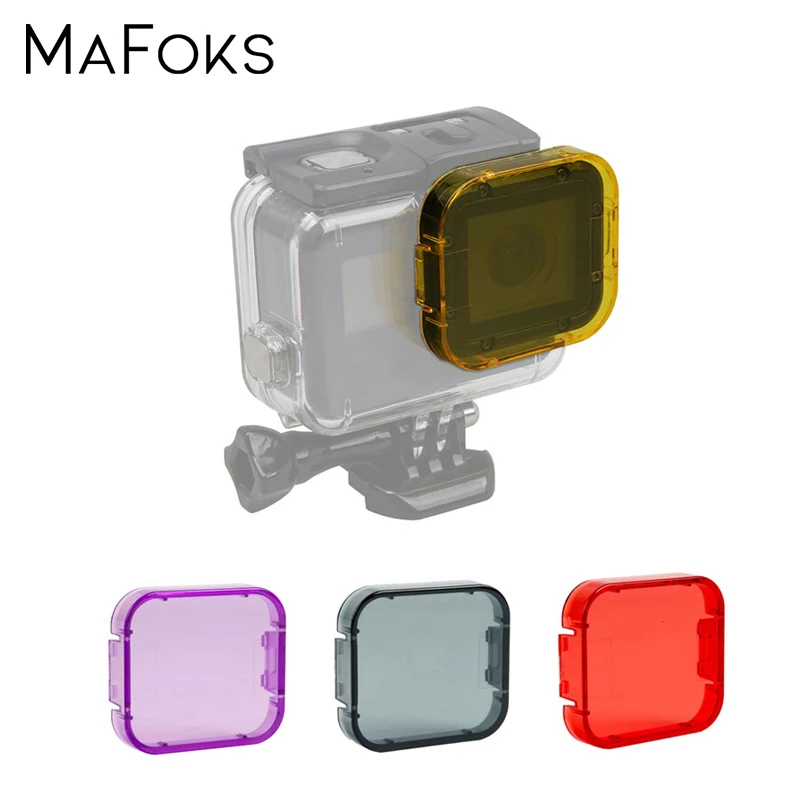 Фильтр для дайвинга водонепроницаемый чехол объектива Go pro Hero 5 6 7 Black Pro