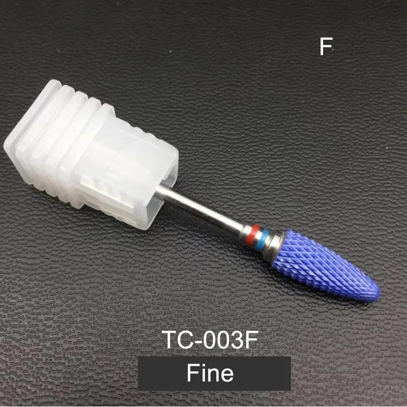 TC-003F RIKONKA 1 шт. керамический сверло для ногтей 3/3" фреза для ногтей Маникюр Педикюр сверлильный станок и аксессуары инструменты для ногтей 26 Тип - Цвет: TC-003F