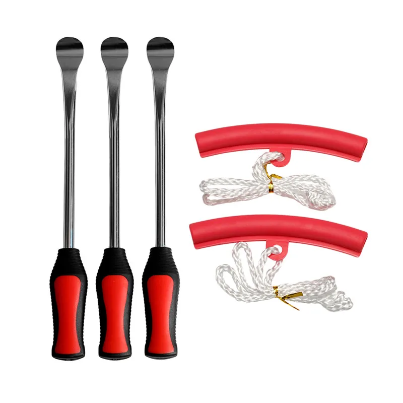 5 in 1 Tire Changing Set Tire Levers Spoon Set Spoon Lever Tools Heavy Duty Motorcycle Bike Car Tire Irons Tool Kit  - buy with discount
