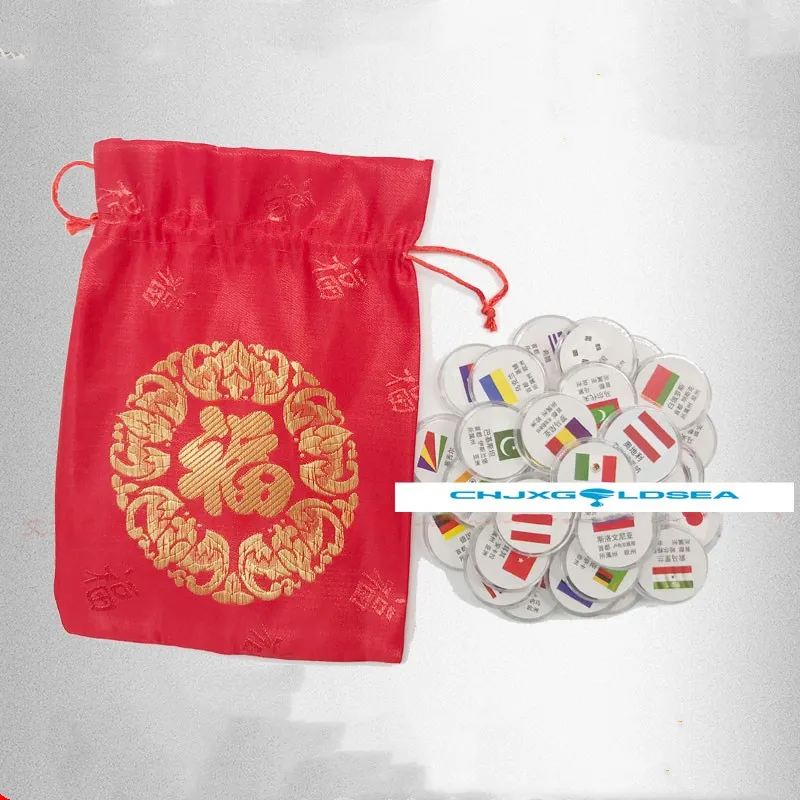 

30 Coins CHJX Set From 30 Countries Coins And 100% Original Genuine with Flag Free Shipping