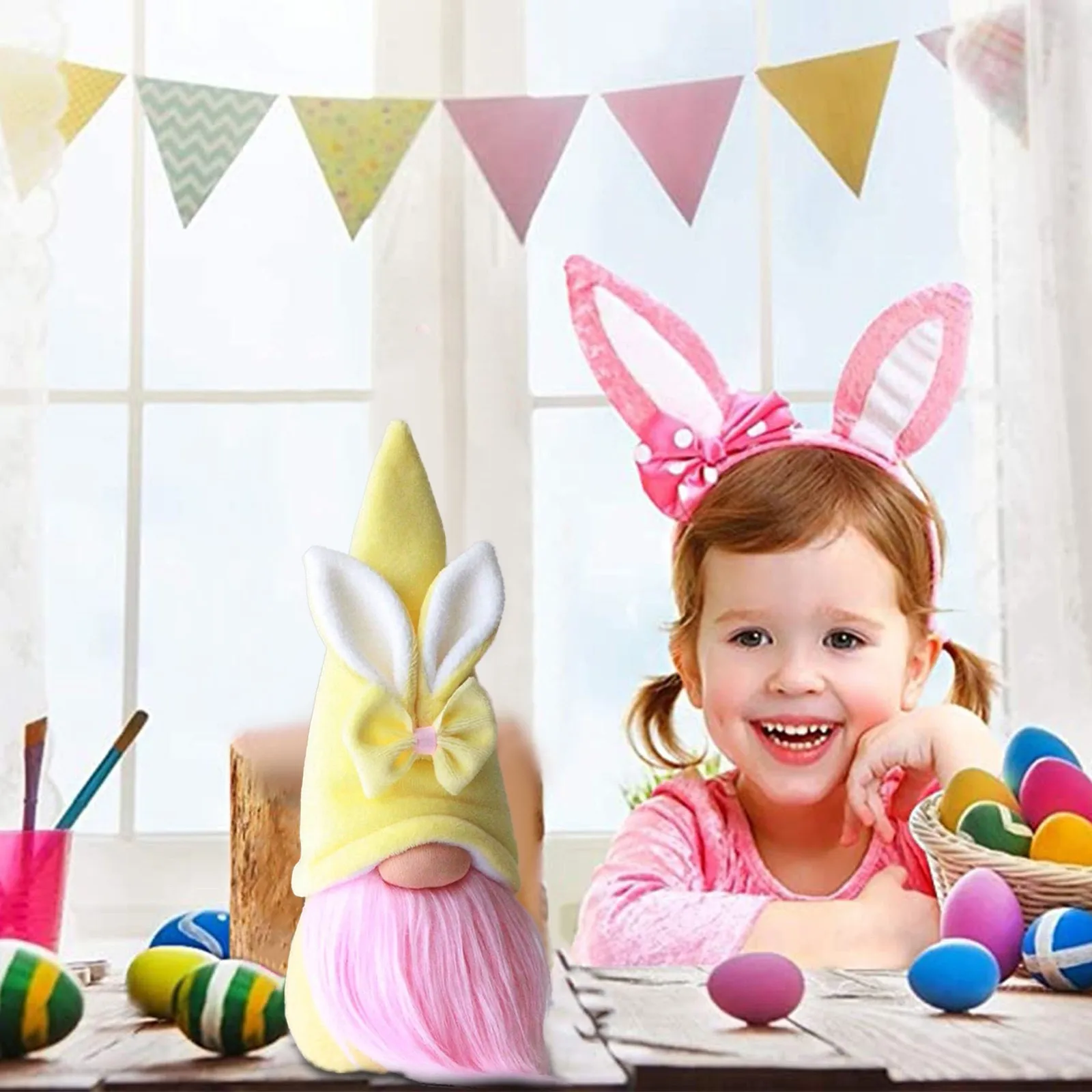 Пасхальный гномовый кролик кукла без лица украшения для спальни гостиной