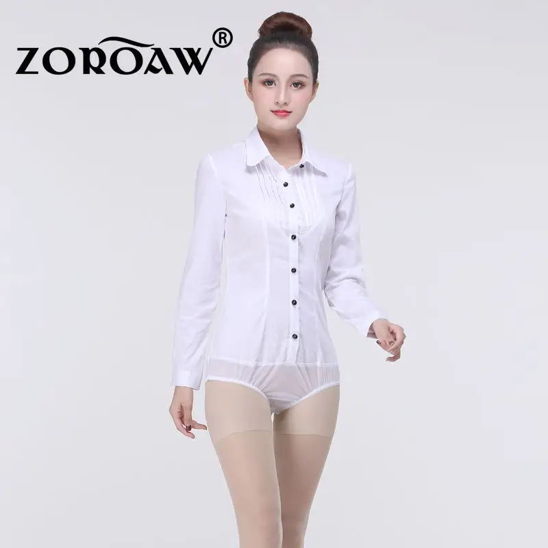 

2019 New Fashion Elegant Long sleeve Cotton OL Body Shirt Button Design Dark Blue White Red S-XL Free shipping