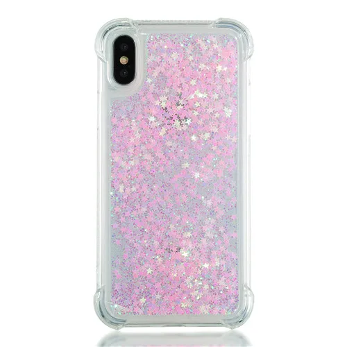 Шикарный чехол с динамическим жидким песком для iPhone 11 Pro X XS MAX XR 6 6S 7 8 Plus 5 5S роскошный блестящий чехол из ТПУ с зыбучим песком - Цвет: FWJX
