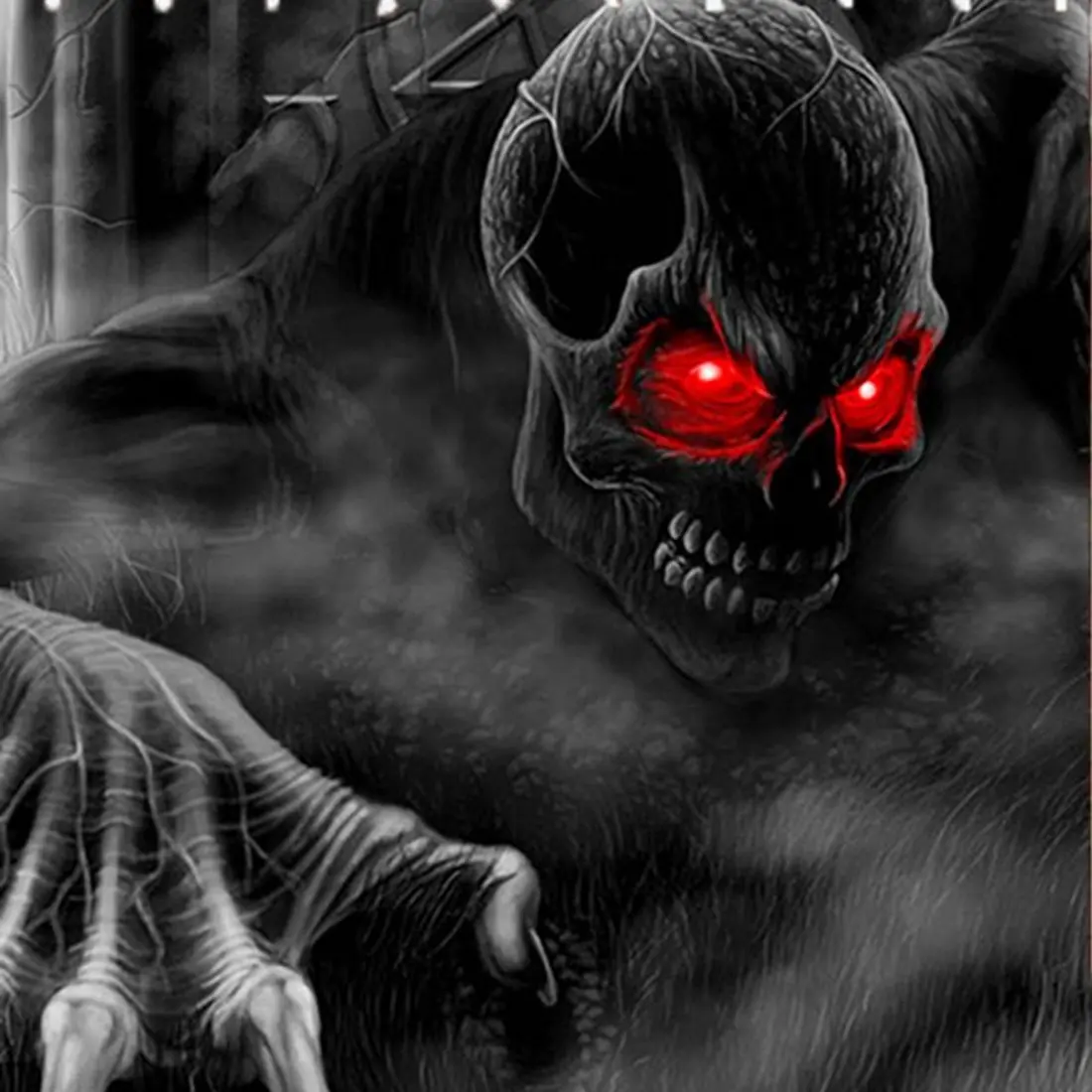 Водонепроницаемая занавеска для душа из полиэстера с рисунком черного дьявола