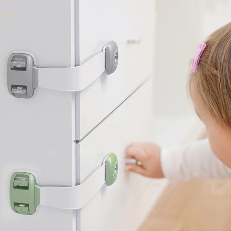 Protecci&oacute;n de seguridad de pl&aacute;stico para beb&eacute;s, productos de seguridad para ni&ntilde;os en armarios, cajas, cerradura, caj&oacute;n, puerta, terminador-0