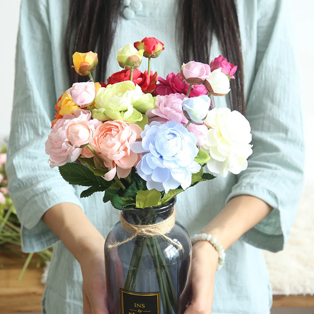 1 шт. Искусственные цветы букет Рождественские декоративные искусственные для