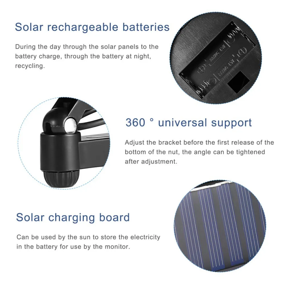 

Fake Camera Solar Power Dummy Camera Waterproof Outdoor Security CCTV Surveillance Dummy Camera Bullet With LED Light