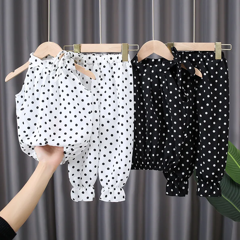 

2021 Summer Clothes Set For Girls Baby Suit 2Pcs Vest+pants Sets 1-6 Years Children's Korean Style Kids Fashion Outfits Clothes