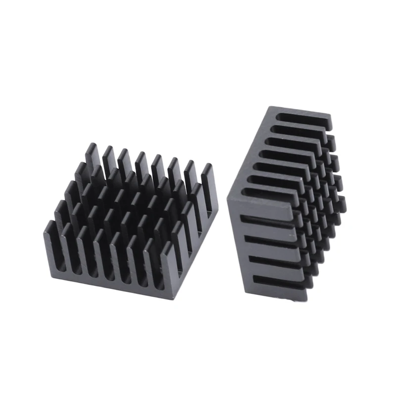 

30 Pcs Heatsink Aluminum Heatsink Cooler Radiator Heat Sink, 20 Pcs Silver 20Mm X 20Mm X 6Mm & 10 Pcs Black 20Mm X 20Mm X 10Mm
