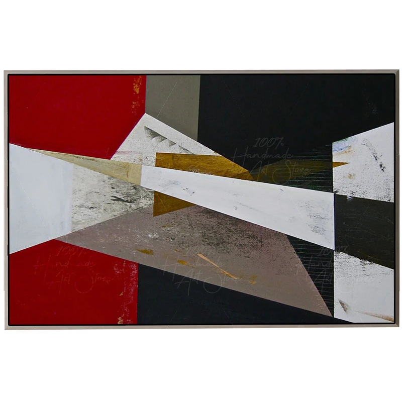 

decoration canvas Oil Painting Oversized Minimalist Black White Abstract Hand Painted On Canvas Original Extra Large Wall Decor