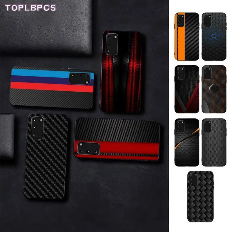 TOPLBPCS роскошный уникальный чехол для телефона из углеродного волокна Samsung S6 S10 5G S7