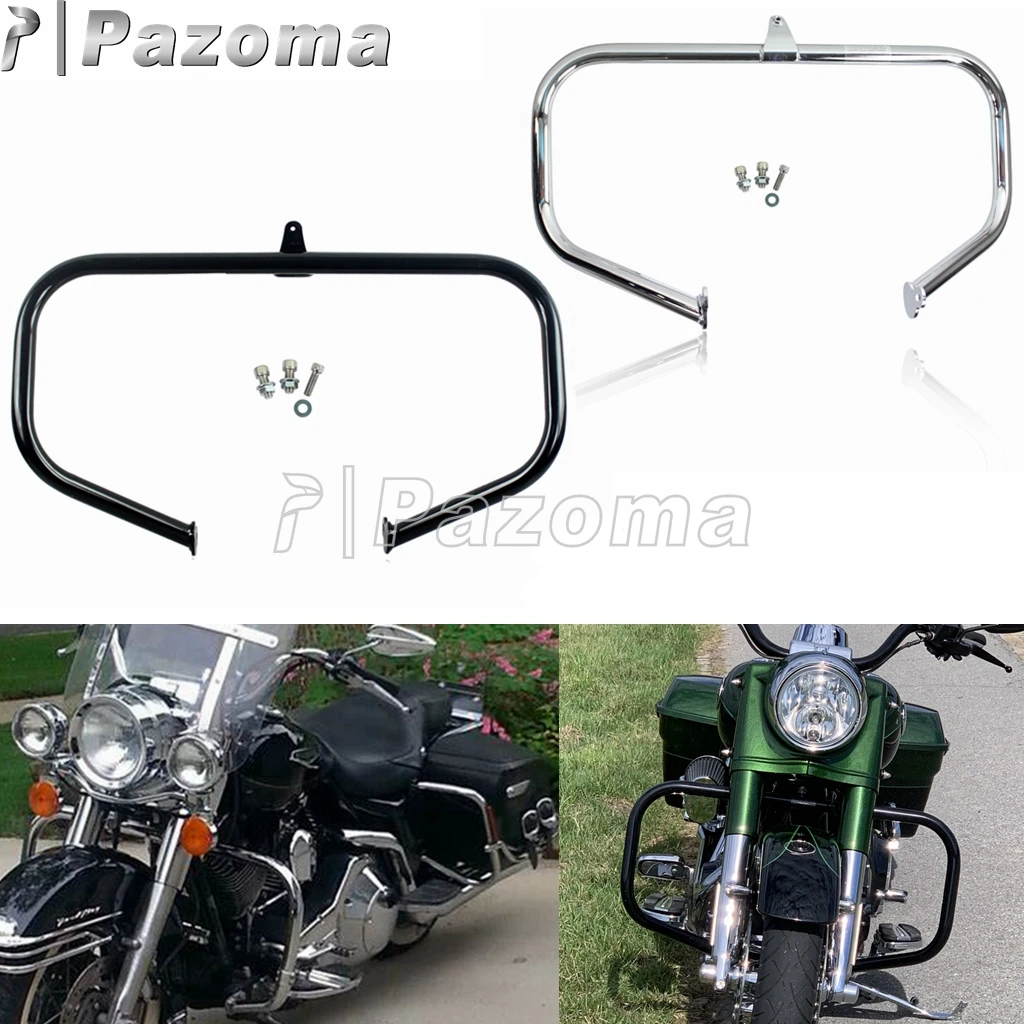 Защитный кожух двигателя мотоцикла стальной бампер для Harley Road King Electra Street Glide FLHX