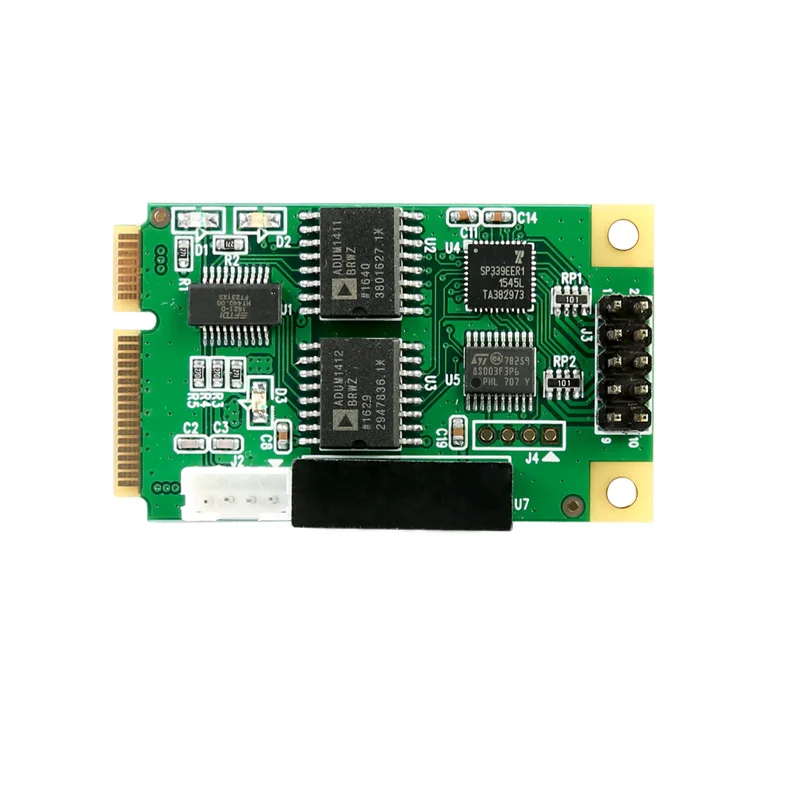 Плата расширения Mini PCIE USB 2 0 к RS 232 RS422 RS485 серийная DB9 RS232 мини-адаптер PCI-E чипсет FT231