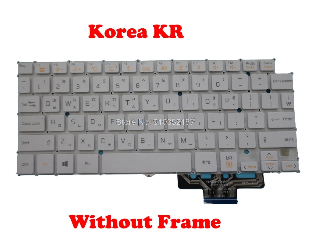 Совершенно новая Корейская клавиатура KR для LG 13Z940 14Z950 14Z960 LG13Z93 LG14Z95 LG14Z96 белый без