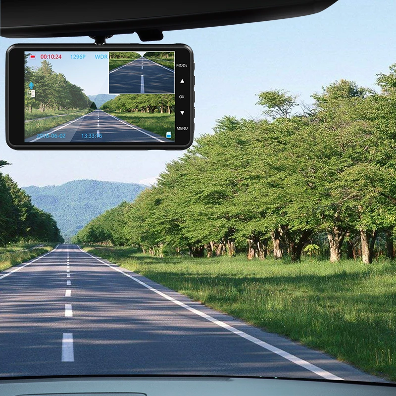 AWESAFE 4 0 &quotips ADAS FHD 1296P Автомобильный видеорегистратор Камера авто регистратор с