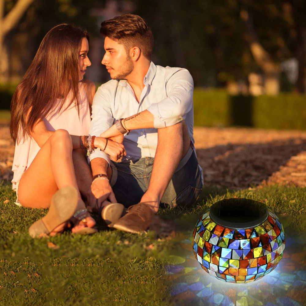 

Color Changing Solar Powered Glass Ball Garden Light Outdoor Decorative Table Lights Camping Equipment Multi Tool Outdoor Tools