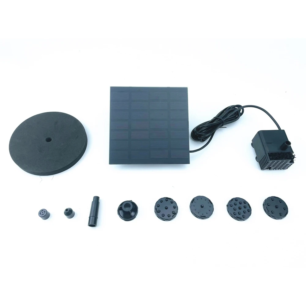 Водяной фонтан на солнечной батарее 1 2 Вт садовый плавающий водяной водопад