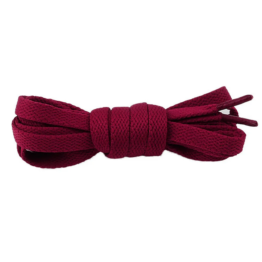 Wine Canvas shoes replacement laces 19 candy color replacement sports shoes casual shoes Spare lace shoe accessory Заменить шнурки - Цвет: Wine