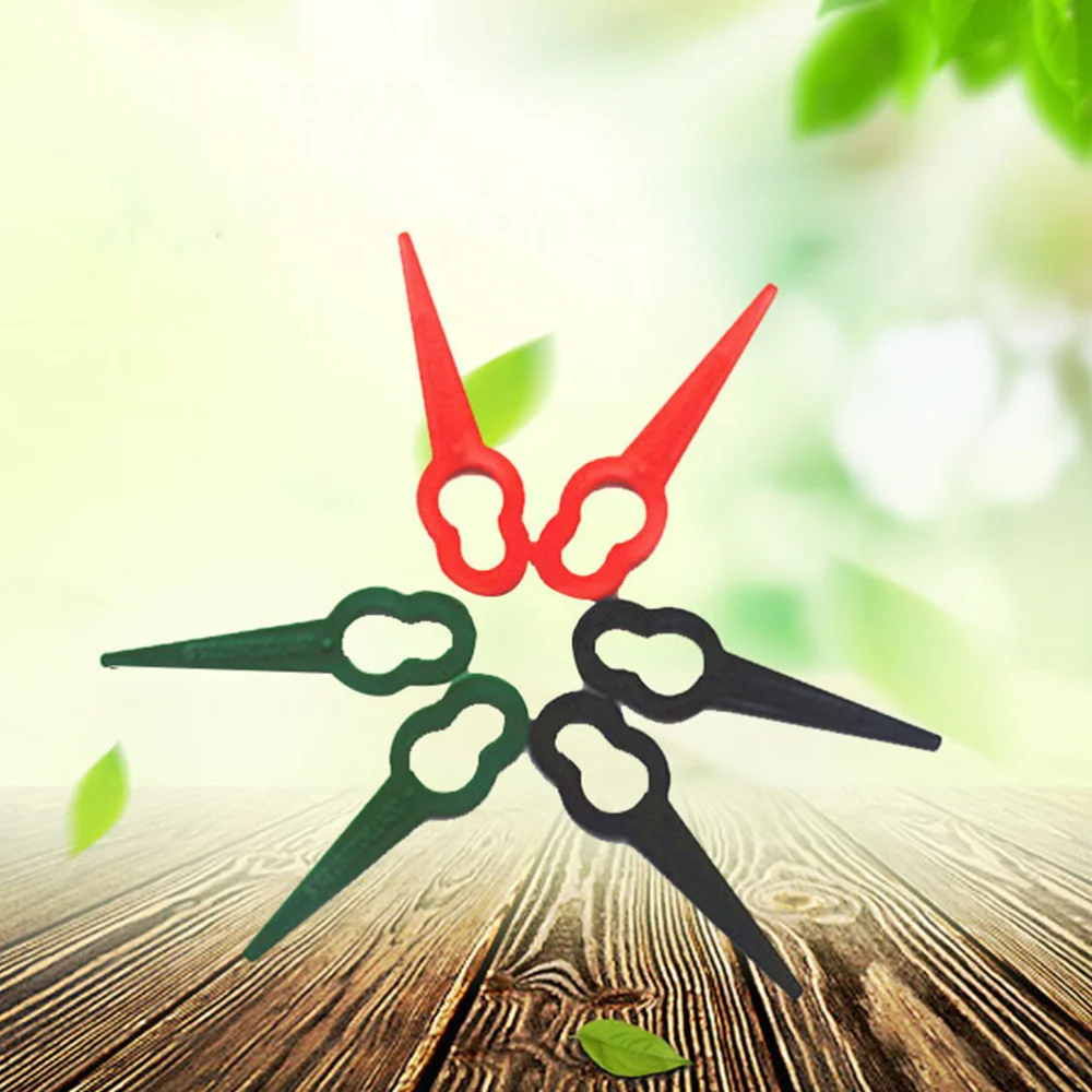 

10pcs Grass Trimmer Blades Mower Replacement Trim Fast Switchblades (Red)