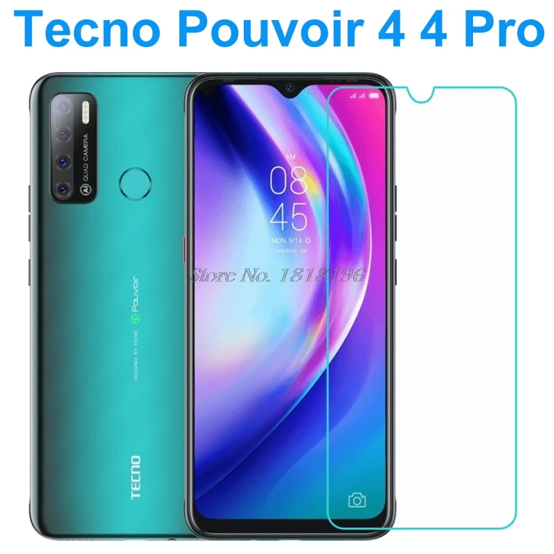 Закаленное стекло для Tecno POP 4 Pro, защитное стекло, защита от царапин, Защитная пленка для Tecno Pouvoir 4 Pro LC7, стеклянное покрытие