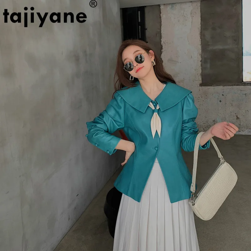 

Женская кожаная куртка Tajiyane, куртка из натуральной овечьей кожи, C20D02058 WPY433