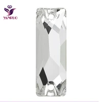 yanruo top 3255 cosmic baguette clear white crystal sew on rhiniestone crystals all for sewing stones decorative
