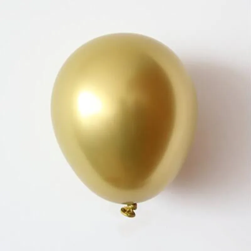 Латексные шары 50 шт./упаковка 5 дюймов золотого серебряного цветов цвета металлик