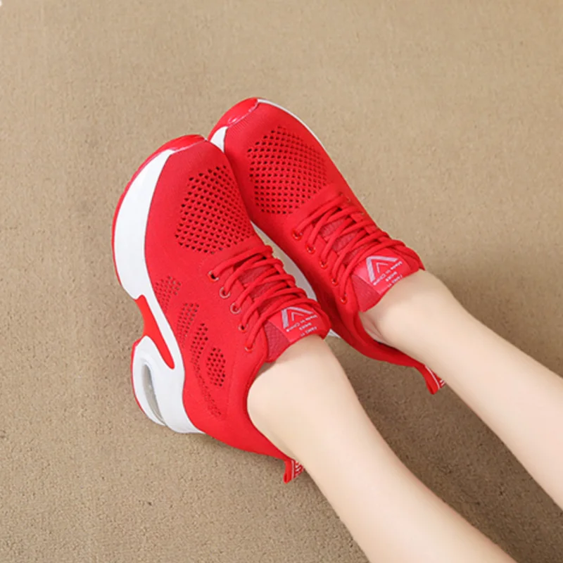 Для женщин кроссовки 2019 сезон: весна–лето на высоком каблуке 11 см женская