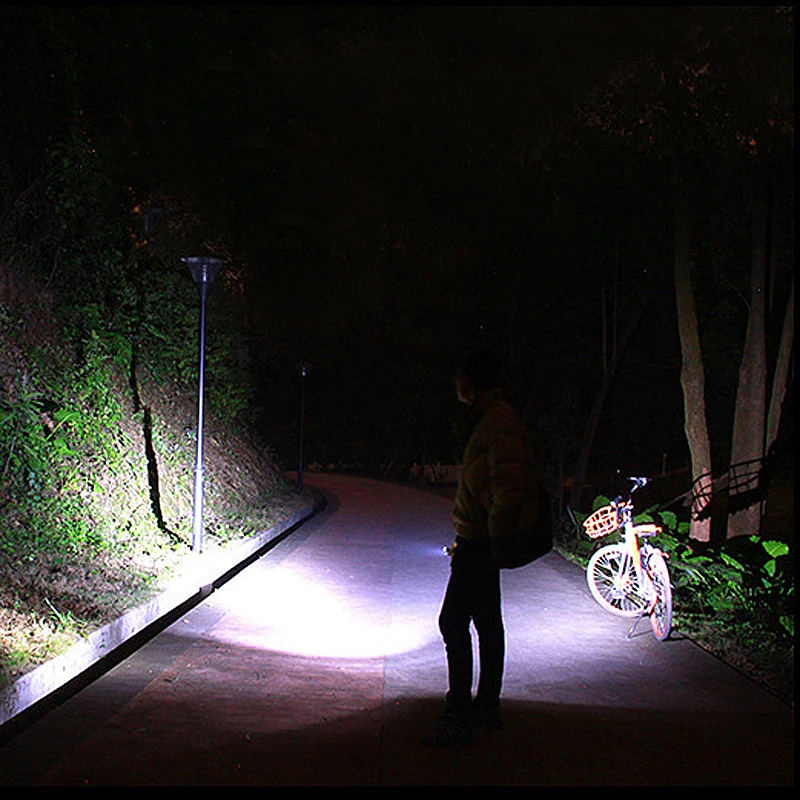 Strong Light Flashlight with 2 Rotating Auxiliary Lights Adjustable Focus Multi-function Flashlights for Fishing Hiking Camping | Освещение